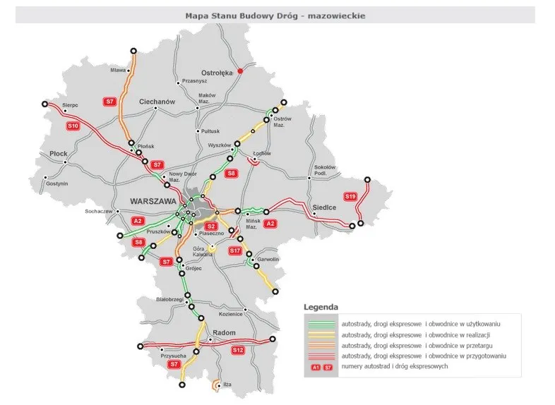 Inwestycja za 2,7 mld zł. Rusza drugi etap przetargów na modernizację S-7 Napierki-Płońsk