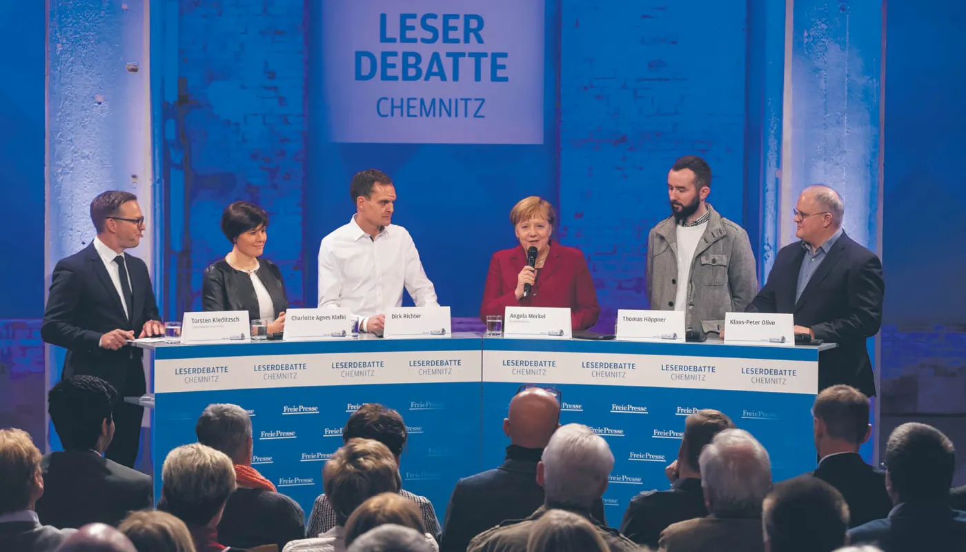 Merkel kontra wściekły obywatel