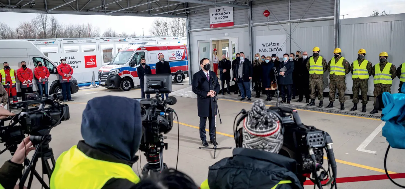Spółki Skarbu Państwa tworzą szpitale tymczasowe