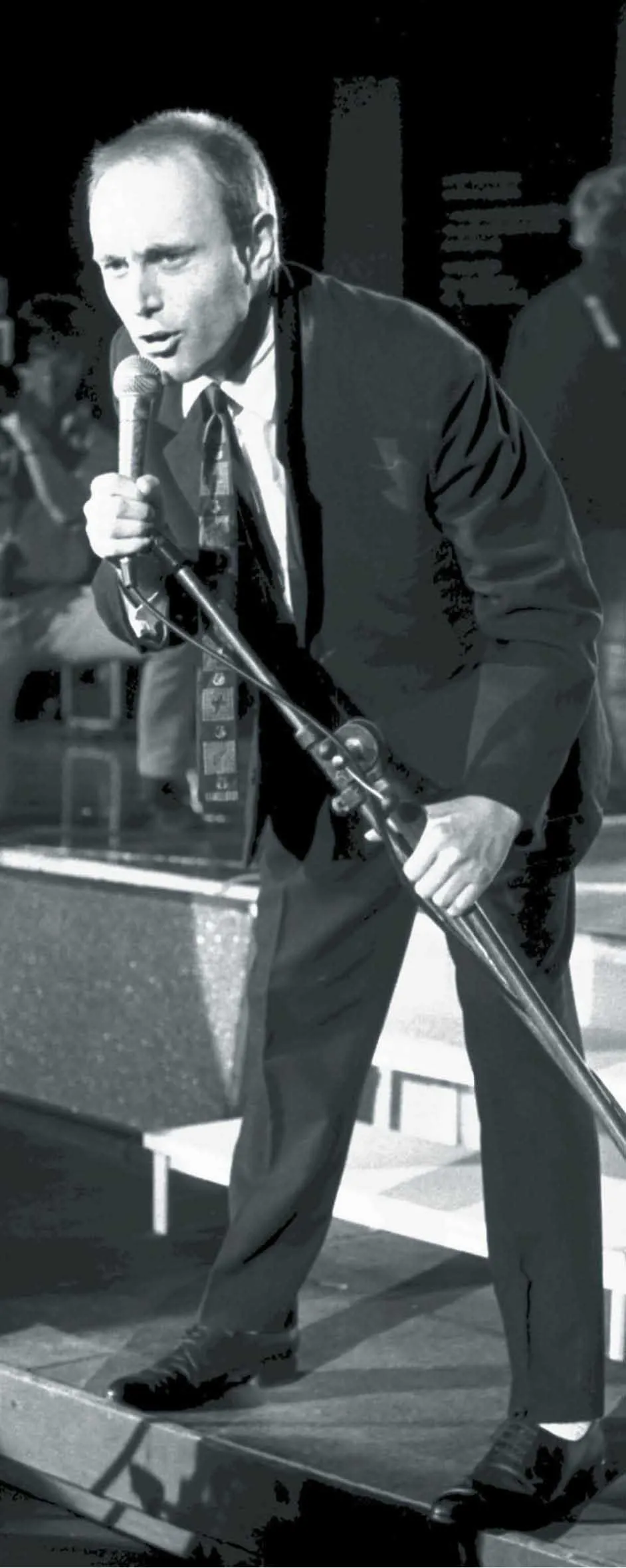 Irek Dudek na festiwalu w Opolu. 1985 r.