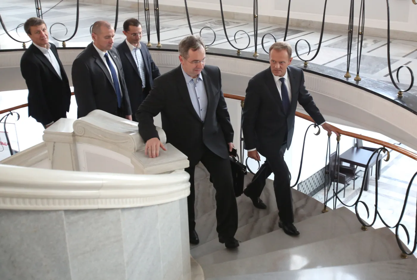 Donald Tusk wziął udział w posiedzeniu parlamentarnego klubu PO PAP/Leszek Szymański