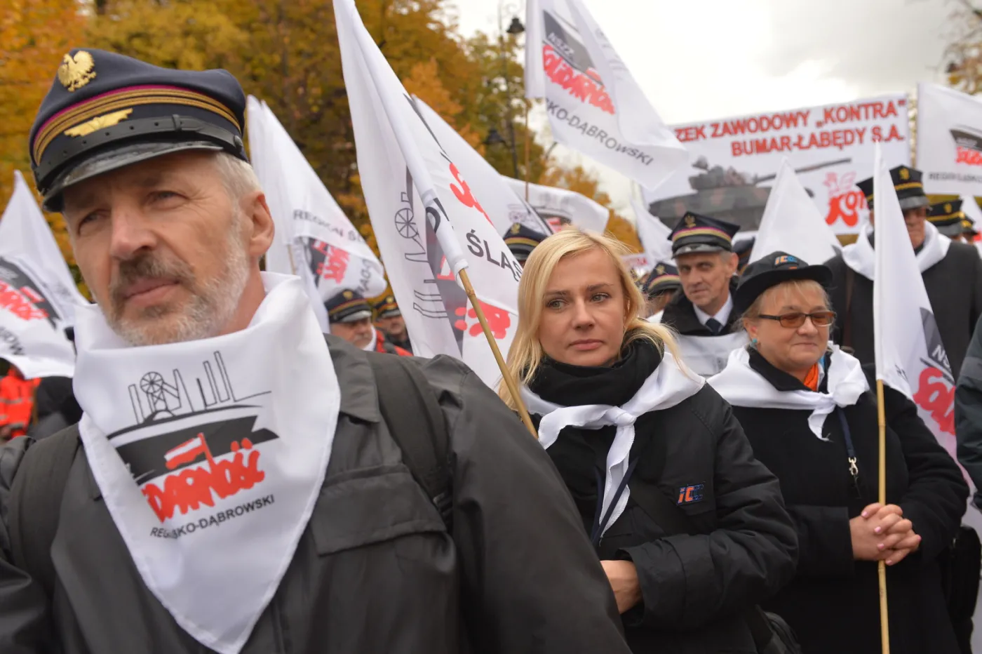 Górnicy dotarli do Warszawy: Rozpoczyna się demonstracja