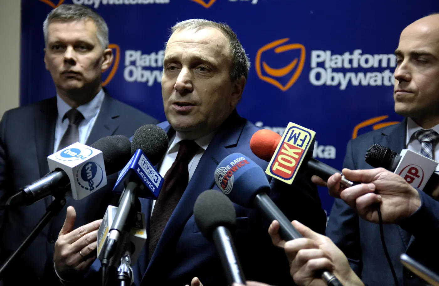 Schetyna na konferencji PO w Katowicach 