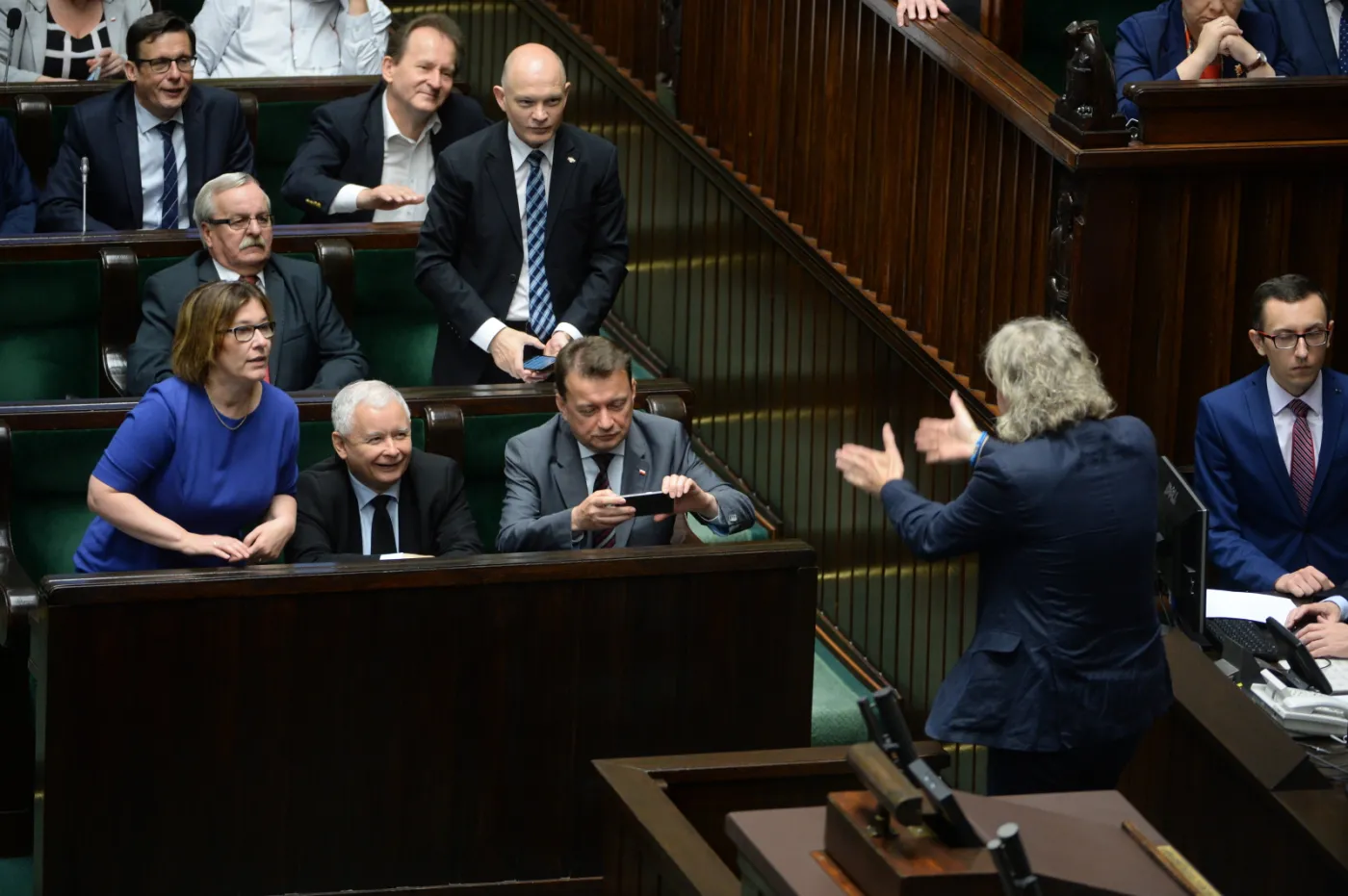 Poseł Nowoczesnej Krzysztof Mieszkowski podczas posiedzenia Sejmu.