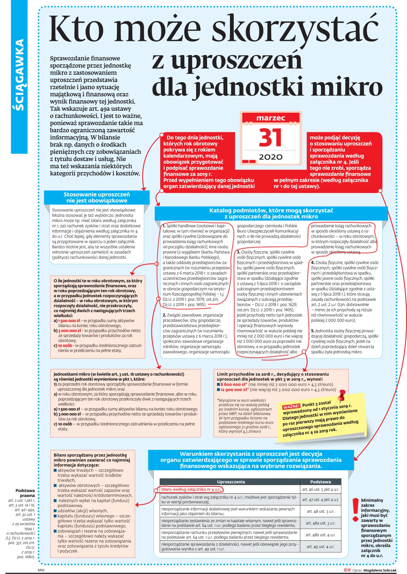 Kto może skorzystać z uproszczeń dla jednostki mikro [ŚCIĄGAWKA]