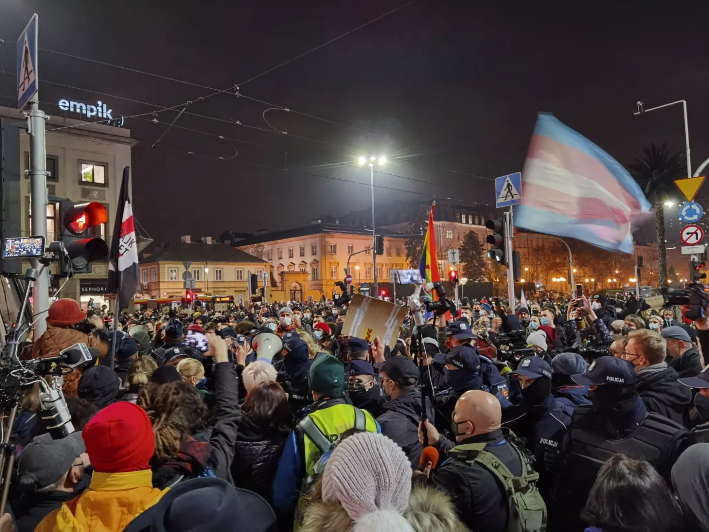 Strajk Kobiet w Warszawie 18 listopada 2020 r.
