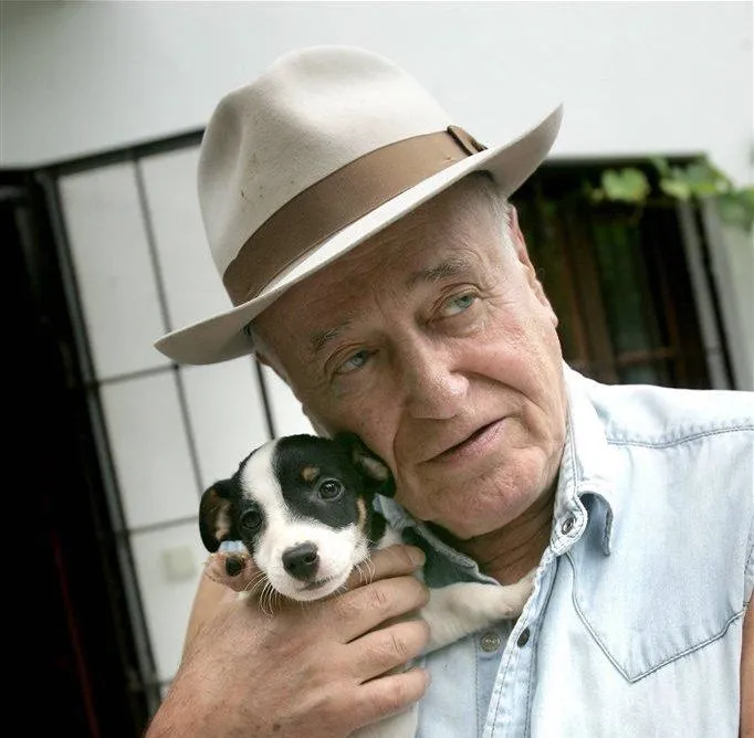 Jan Nowicki z Messim/fot. Damian Burzykowski