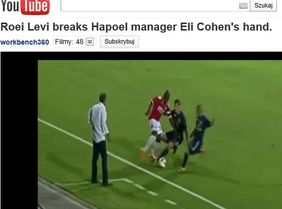 Piłkarz złamał trenerowi rękę. Zobacz wideo