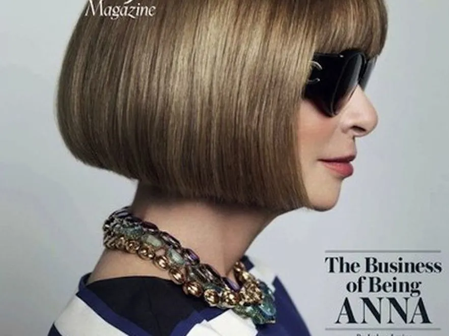 Anna Wintour też może być dziewczyną z okładki. Wall Street Journal, fot. Mario Testino