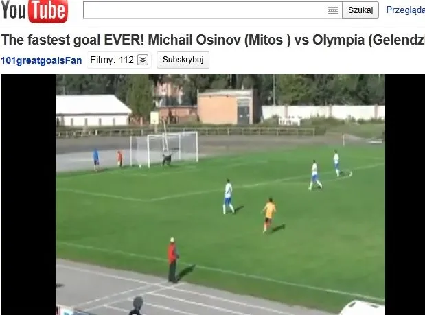 Oto najszybciej strzelony gol w historii futbolu