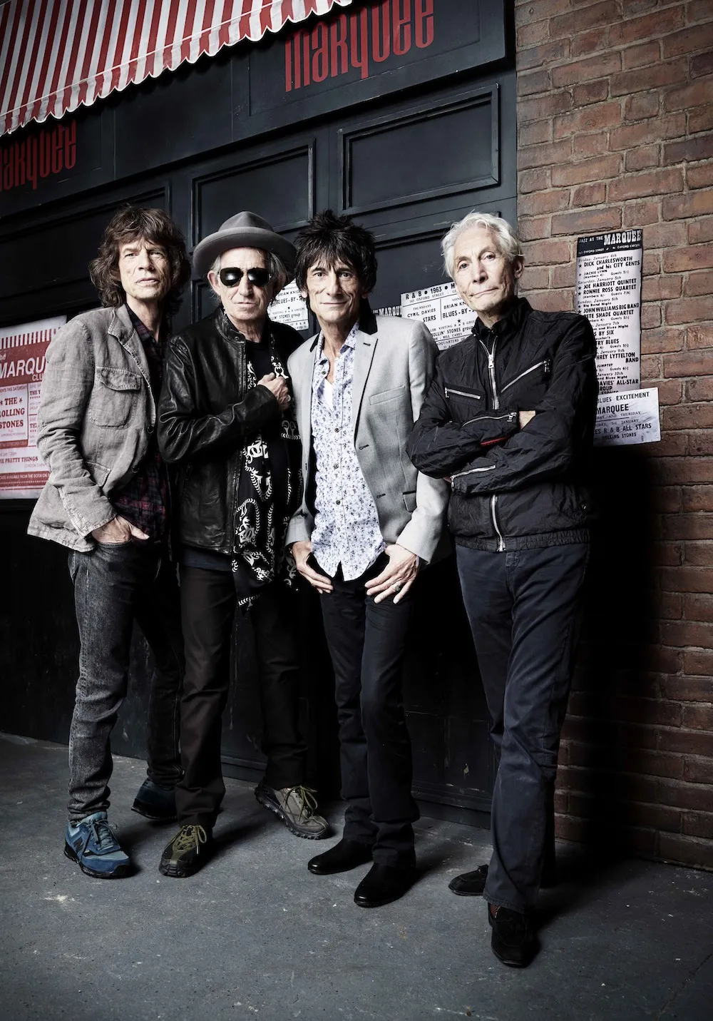  The Rolling Stones przed The Marquee Club w Londynie