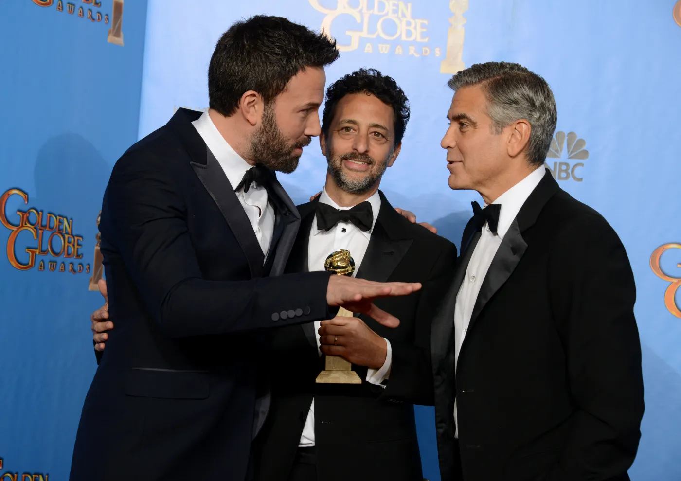 Ben Affleck, producent Grant Heslov i George Clooney