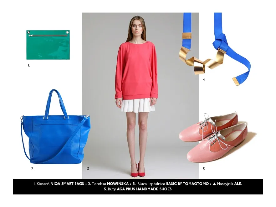 Kolorowe stylizacje na sezon wiosna/lato 2013