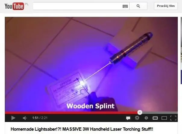 Miecz świetlny domowej roboty. Zabawka dla dużych chłopców [WIDEO]