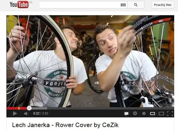 CeZik gra na rowerach. Zobacz jego niesamowity cover Lecha Janerki