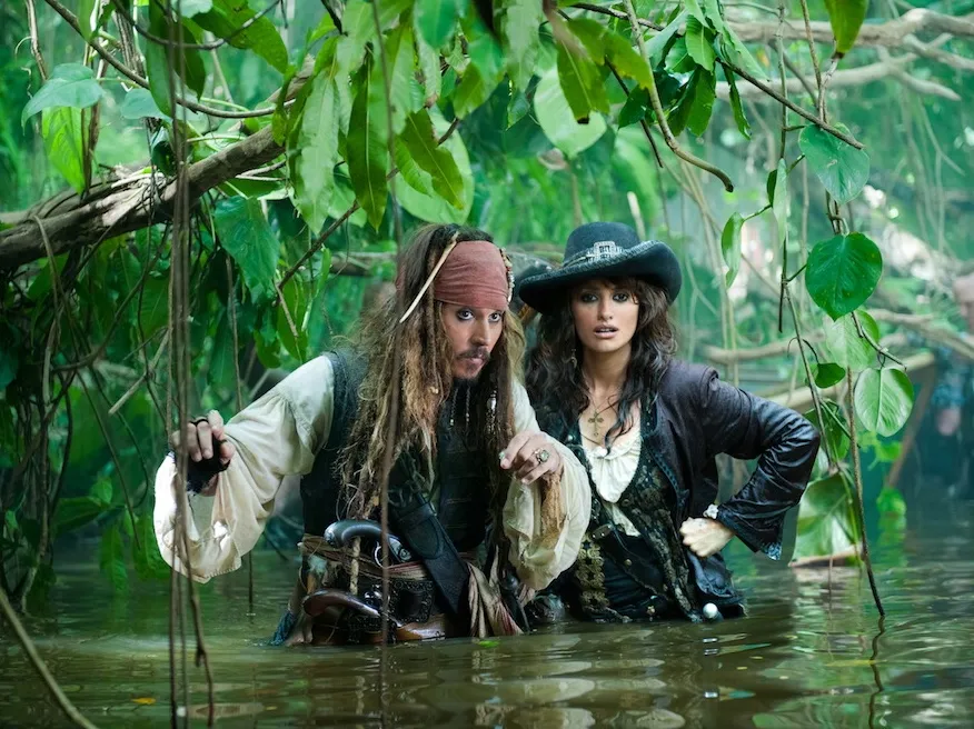 Johnny Depp i Penelope Cruz ("Piraci z Karaibów 4")