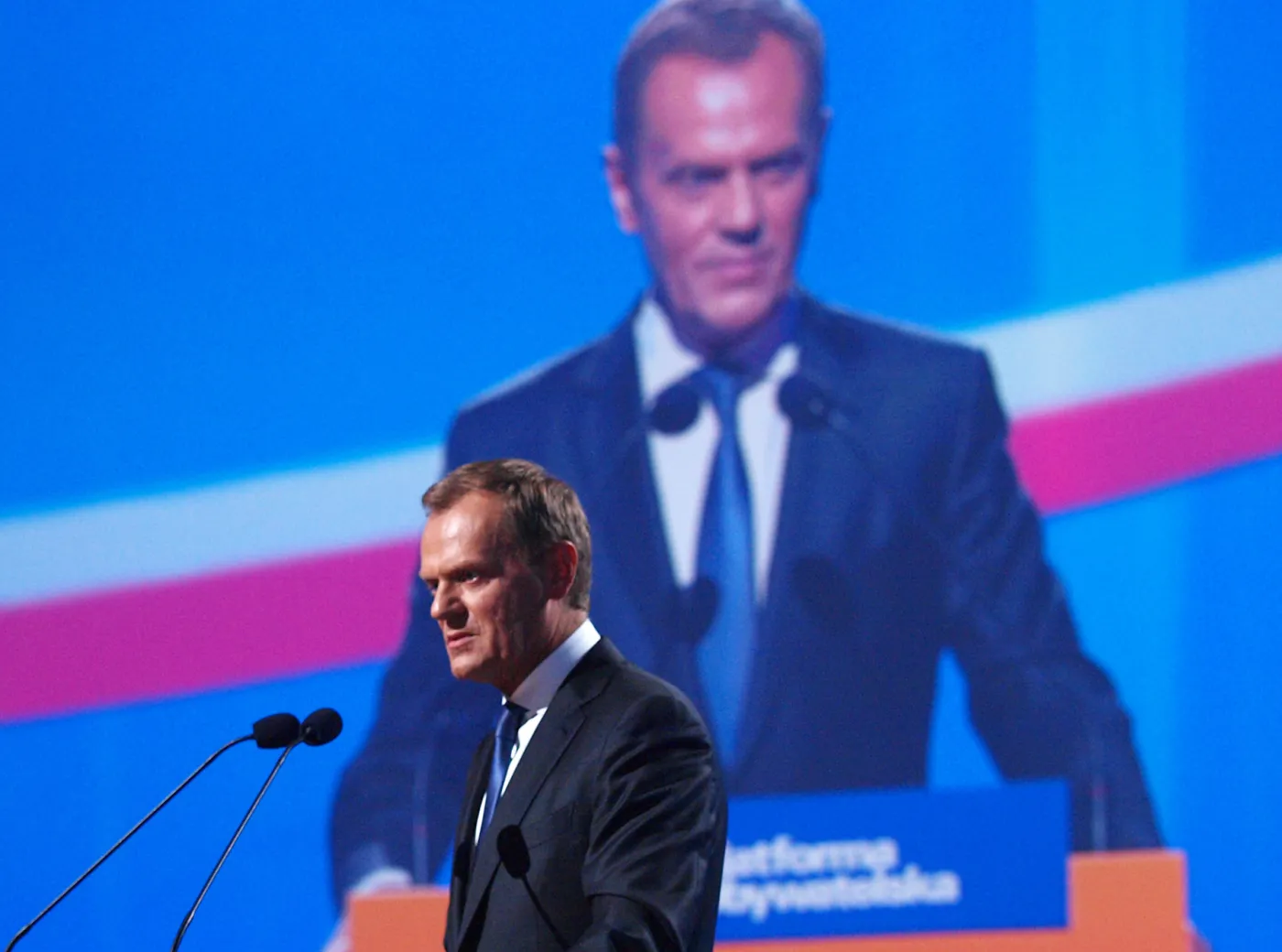Donald Tusk przemawia na konwencji krajowej PO