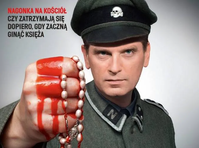 Tomasz Lis jako nazista na okładce tygodnika "W Sieci"
