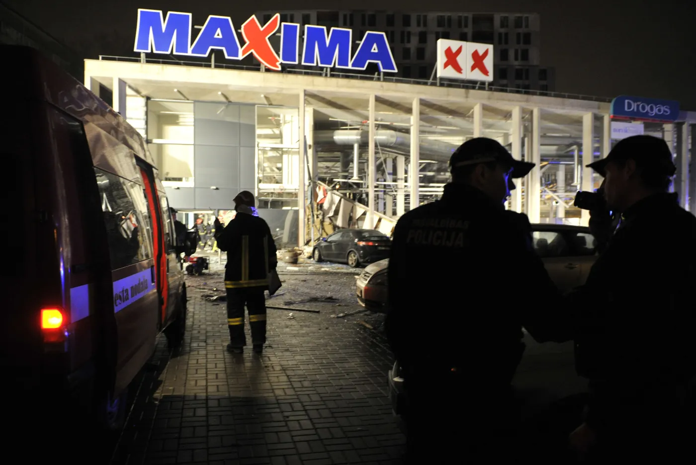 Zawalił się supermarket na stolicy Łotwy