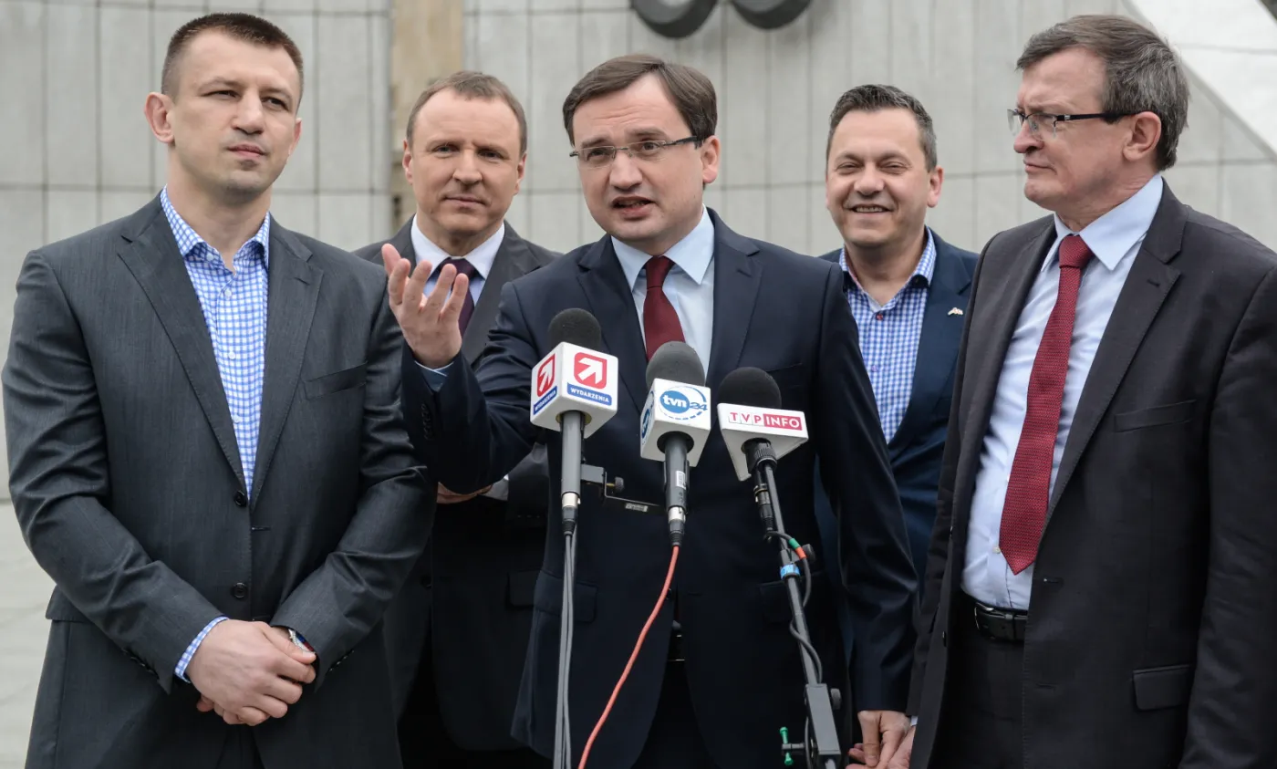 Politycy Solidarnej Polski z Tomasz Adamkiem