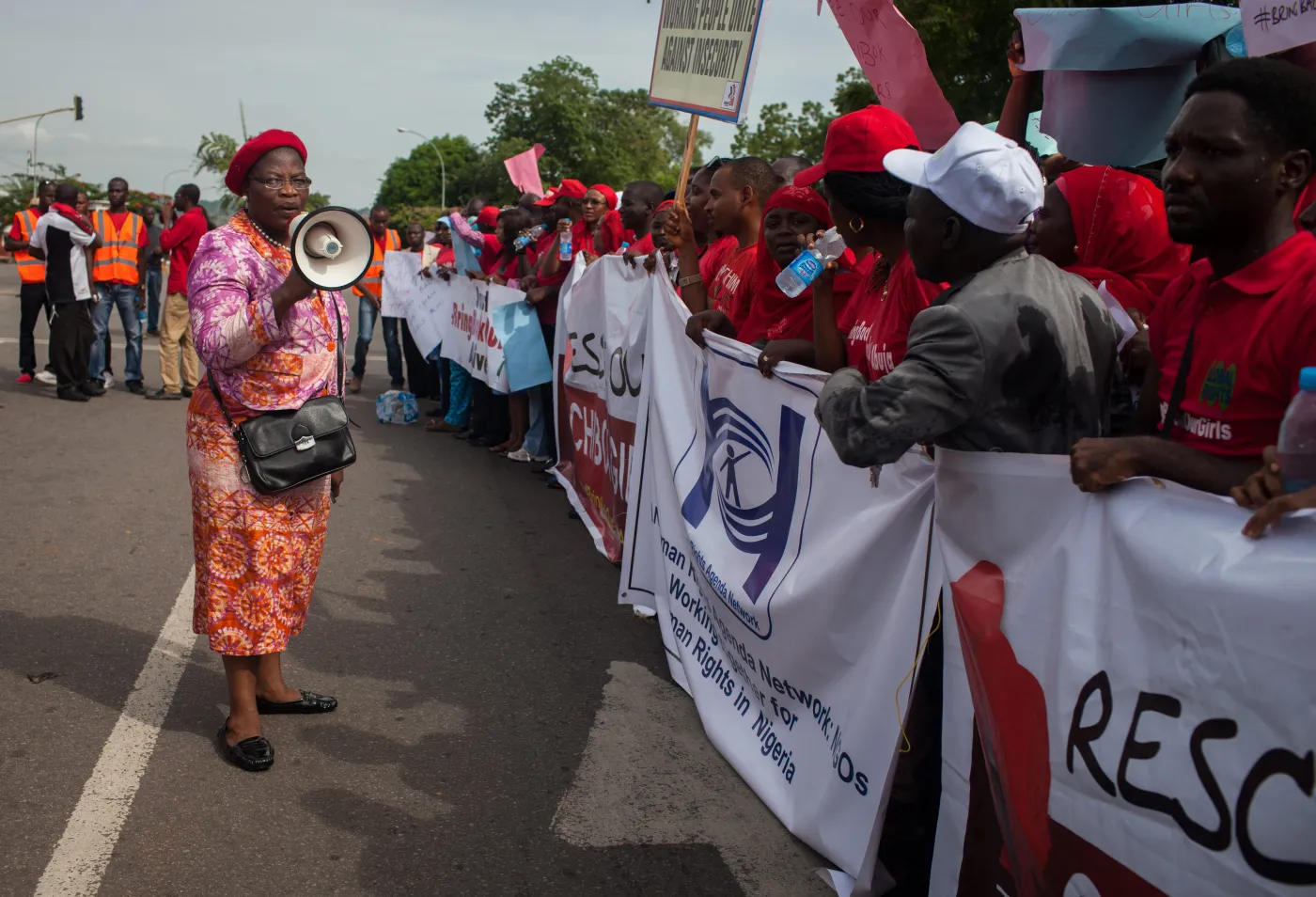 Nigeria: protest przeciwko porwaniu dziewczynek