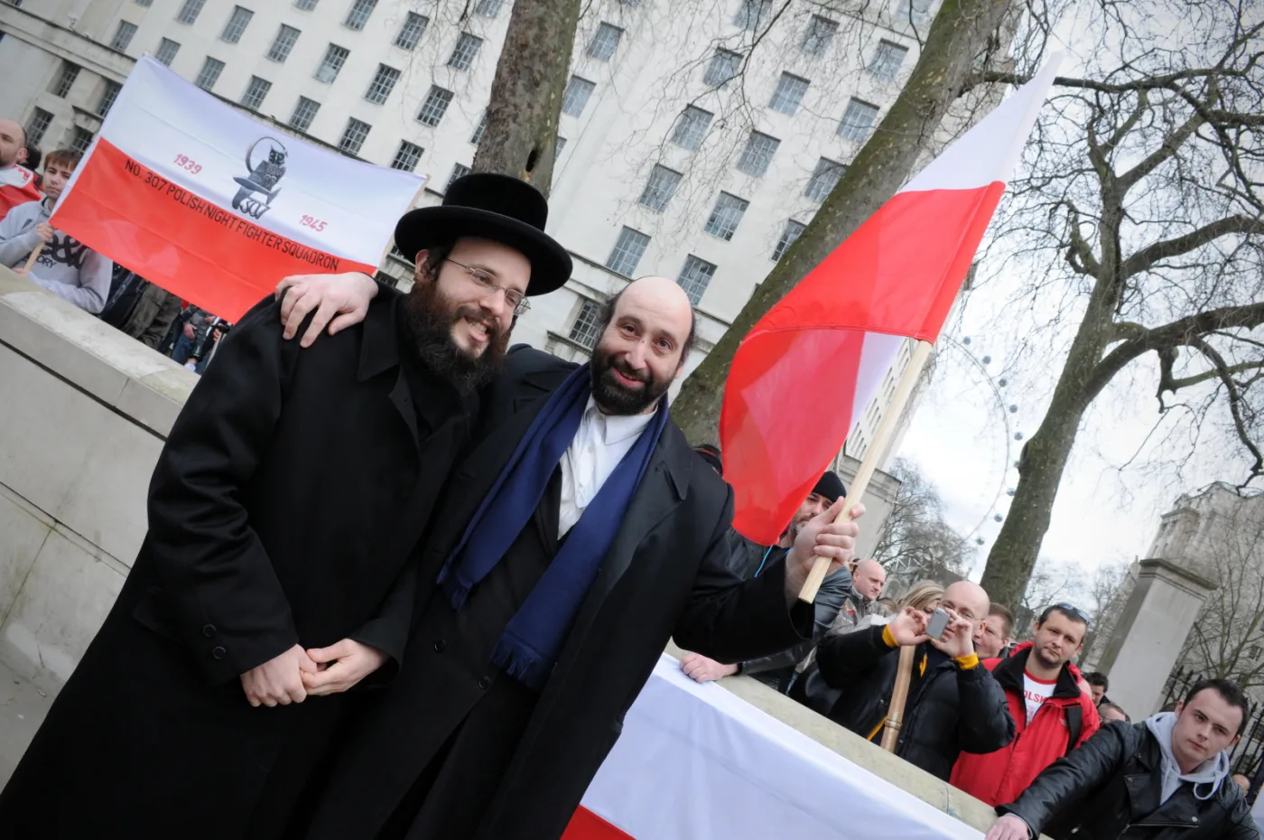 Polacy protestowali u brytyjskiego premiera