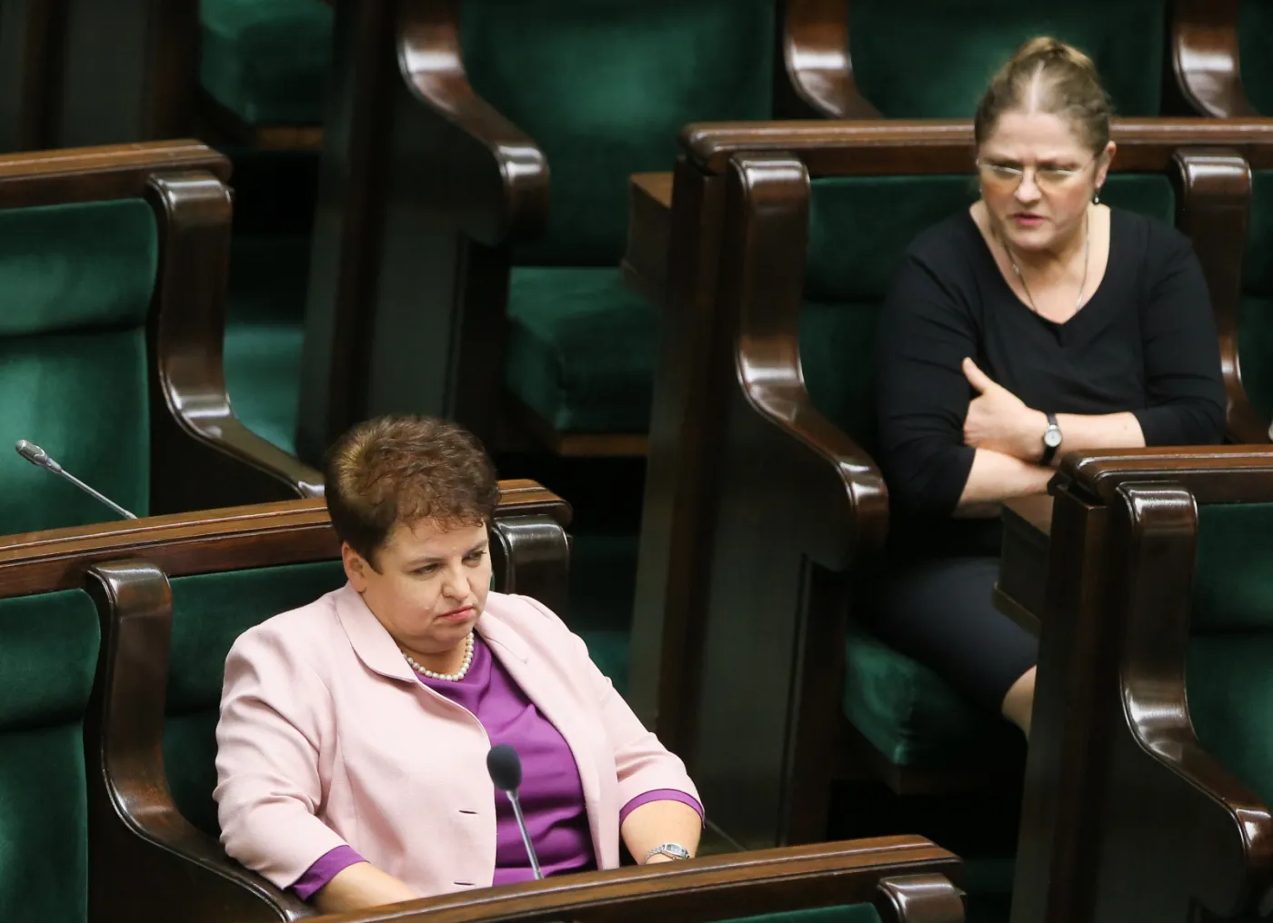 Posłanki Marzena Wróbel i Krystyna Pawłowicz
