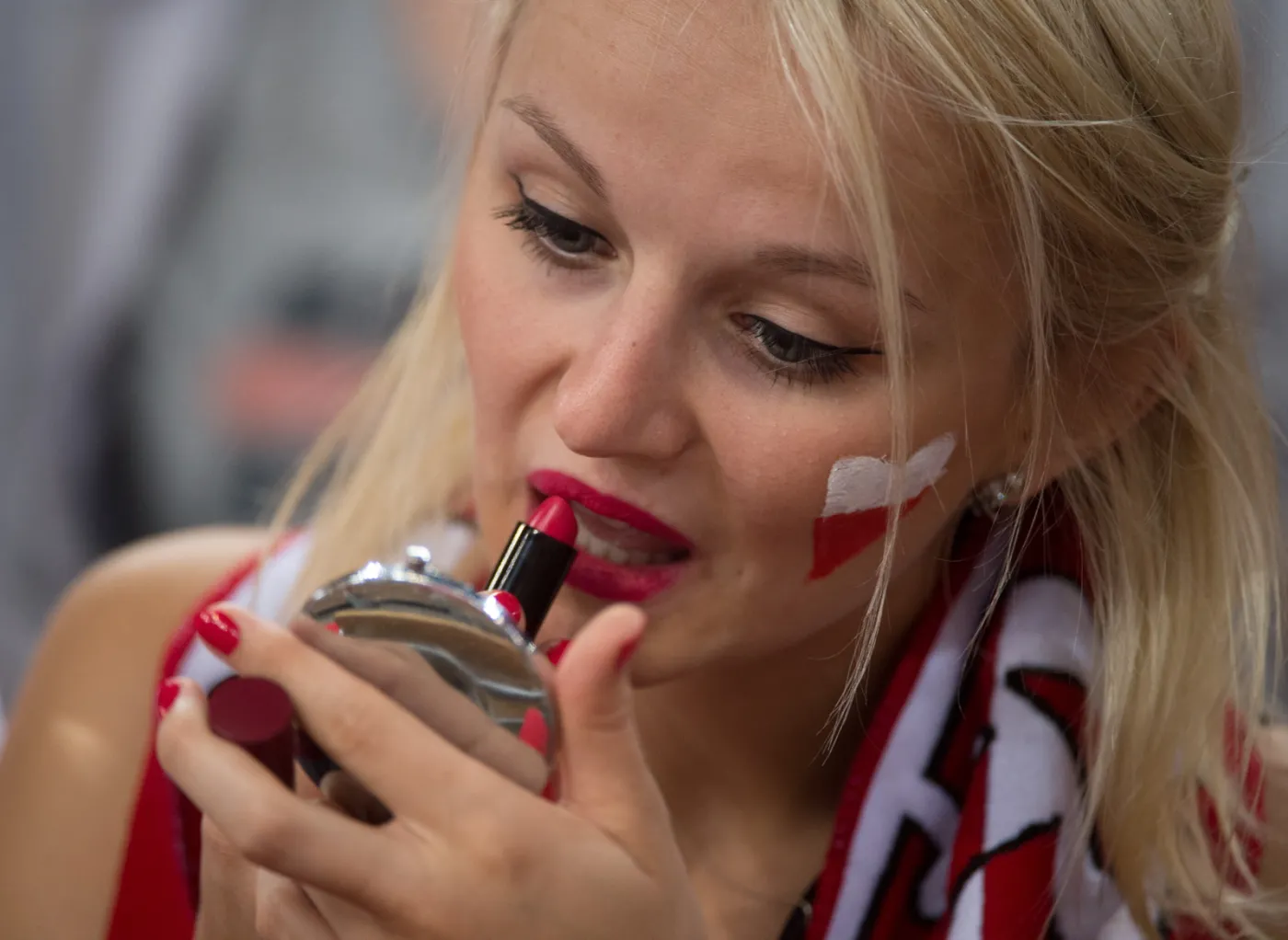 Piękne panie dopingują siatkarzy na mistrzostwach świata w Polsce. ZDJĘCIA