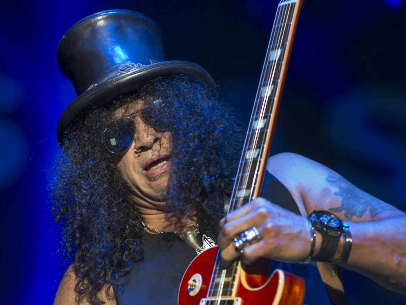 Slash i jego konspiratorzy obiecują Polakom "dobry rockowy show" [ZDJĘCIA]