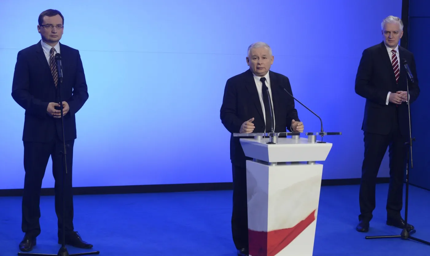 Zbigniew Ziobro, Jarosław Kaczyński i Jarosław Gowin