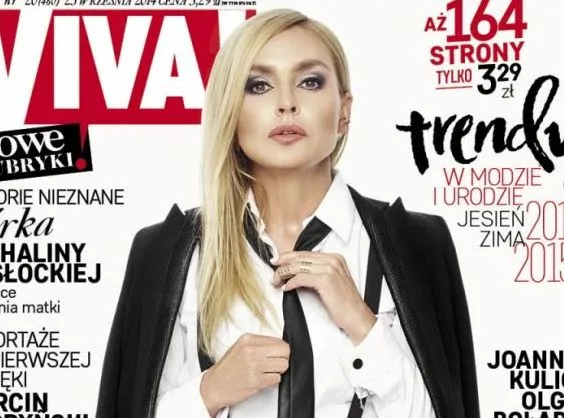 Monika Olejnik na okładce magazynu "Viva!"