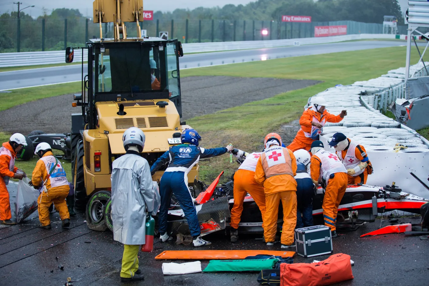 Tragiczny wypadek na torze Formuły 1. Jules Bianchi roztrzaskał się o dźwig
