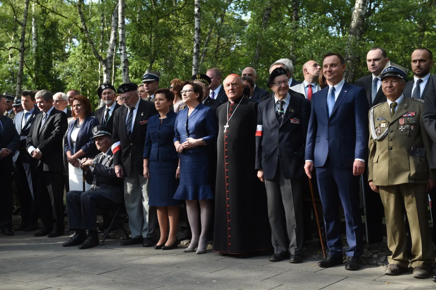 Uroczystości 71 rocznicy Powstania Warszawskiego przy pomniku Gloria Victis
