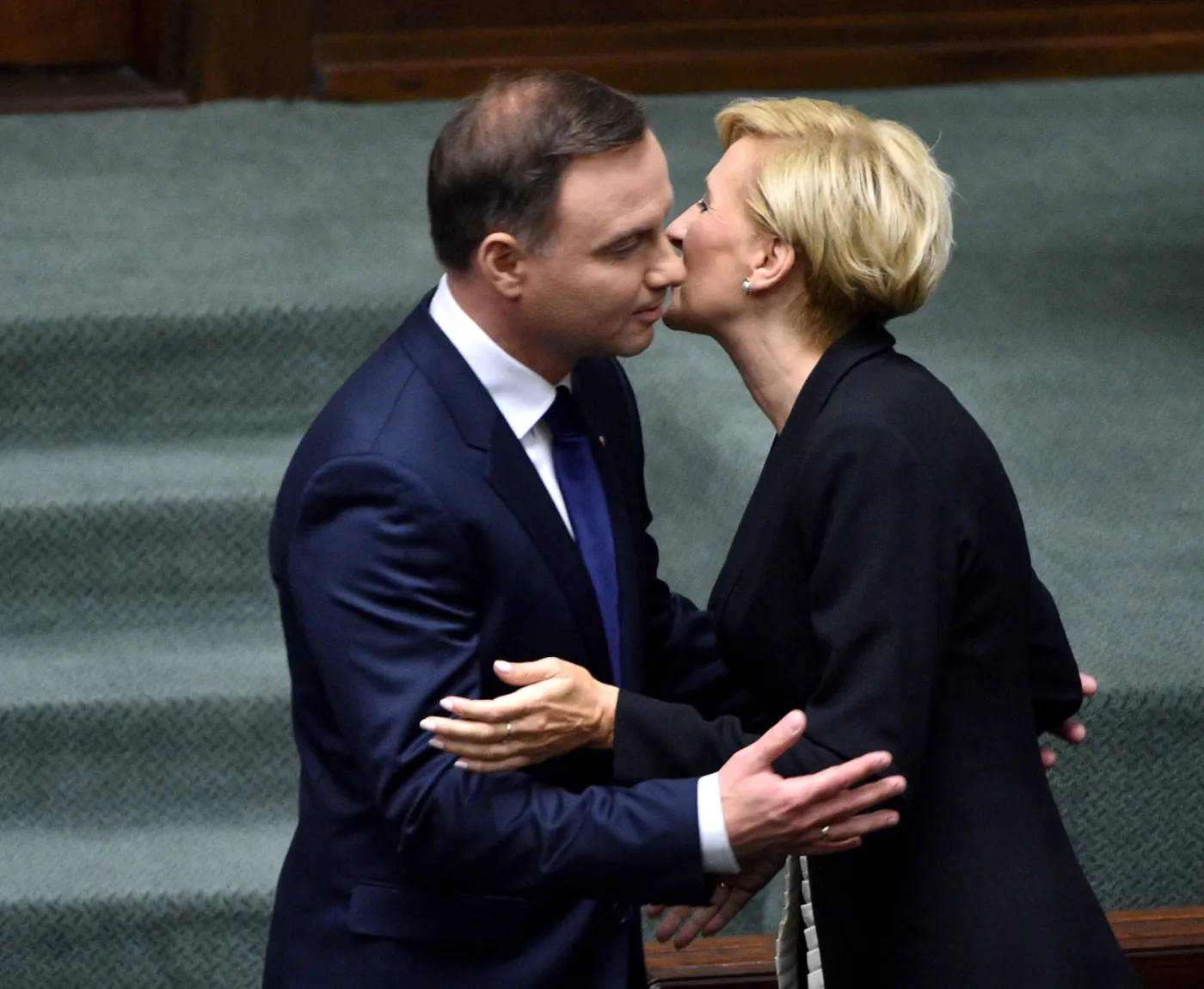 Andrzej Duda i Agata Kornhauser-Duda 