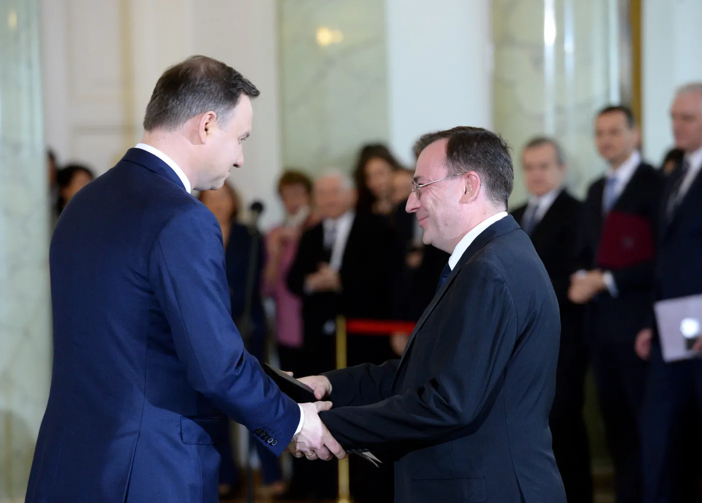 Mariusz Kamiński i prezydent Andrzej Duda