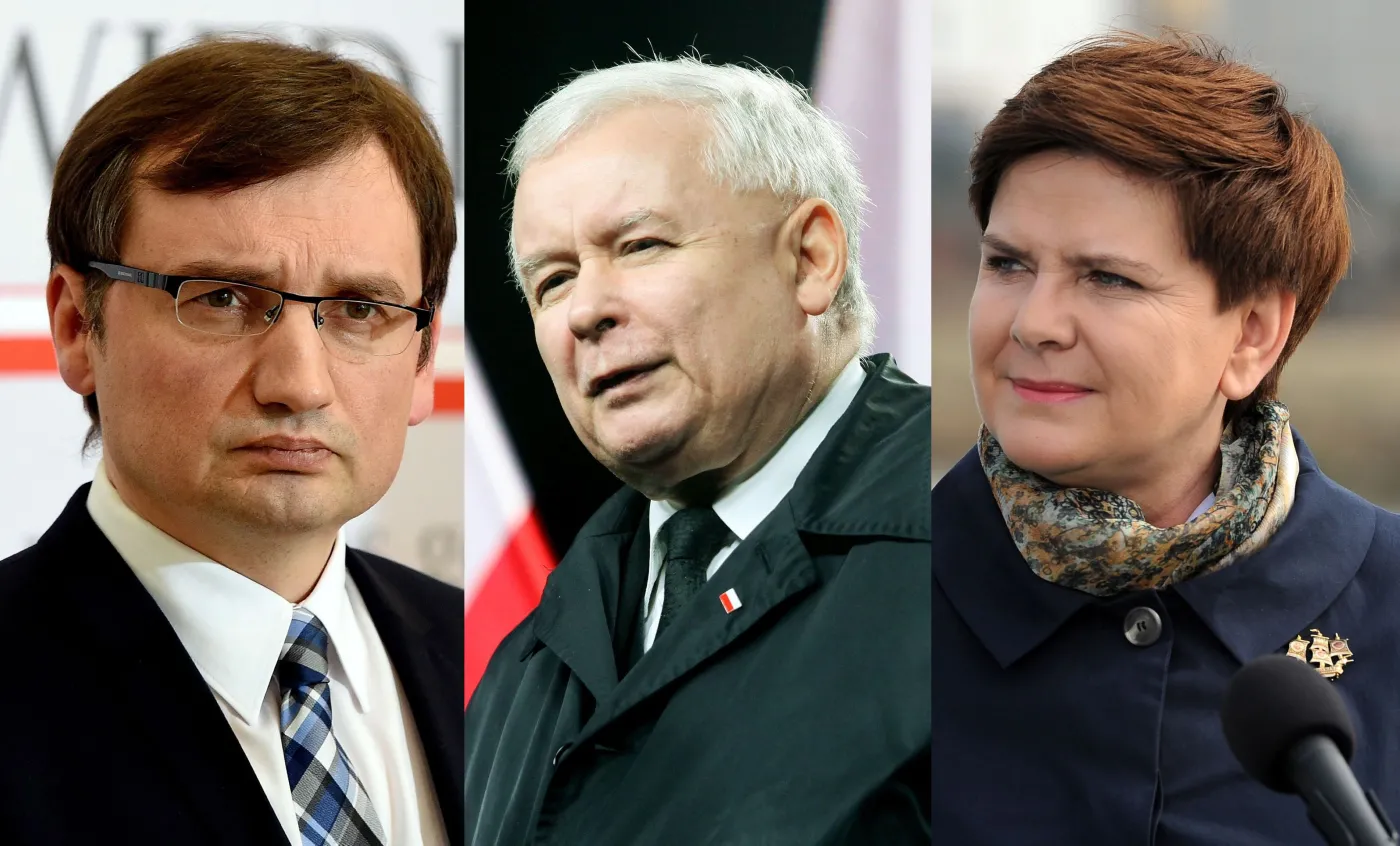 Zbigniew Ziobro, Jarosław Kaczyński i Beata Szydło