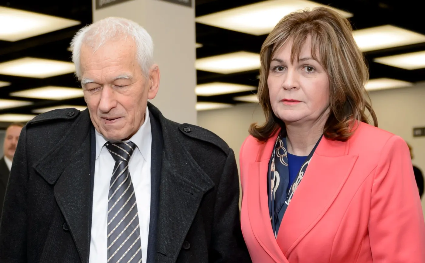 Marszałek senior Kornel Morawiecki i posłanka niezależna Małgorzata Zwiercan 