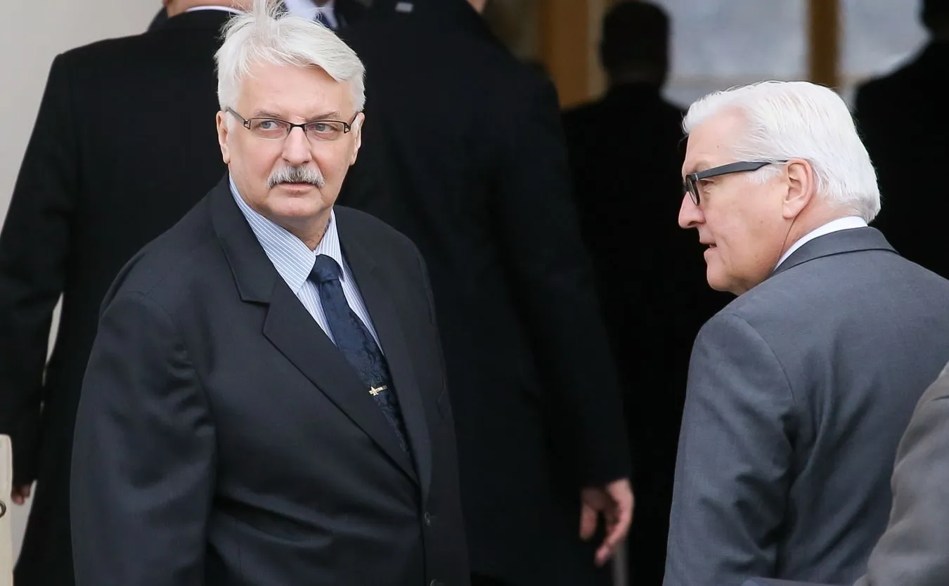 Witold Waszczykowski i Frank-Walter Steinmeier