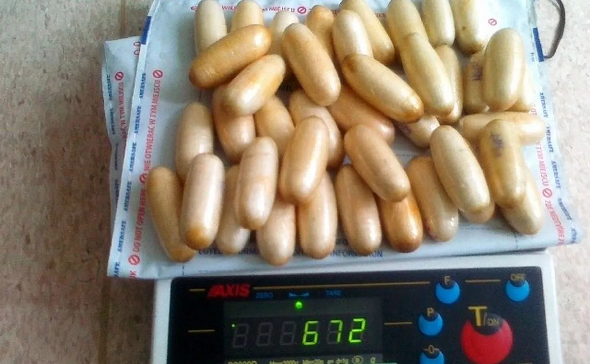 Narkotyki, które Nigeryjczyk ukrywał w żołądku
