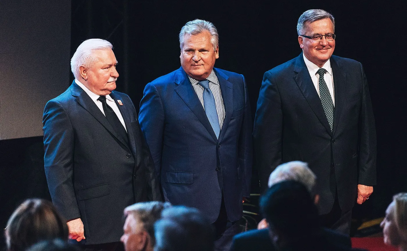 Lech Wałęsa, Aleksander Kwaśniewski i Bronisław Komorowski