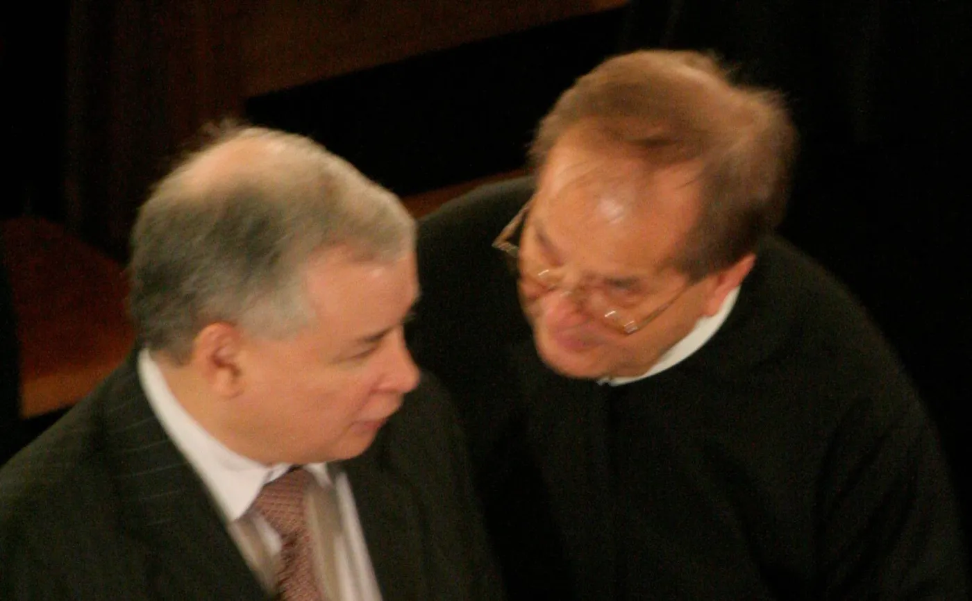 Jarosław Kaczyński i ojciec Tadeusz Rydzyk
