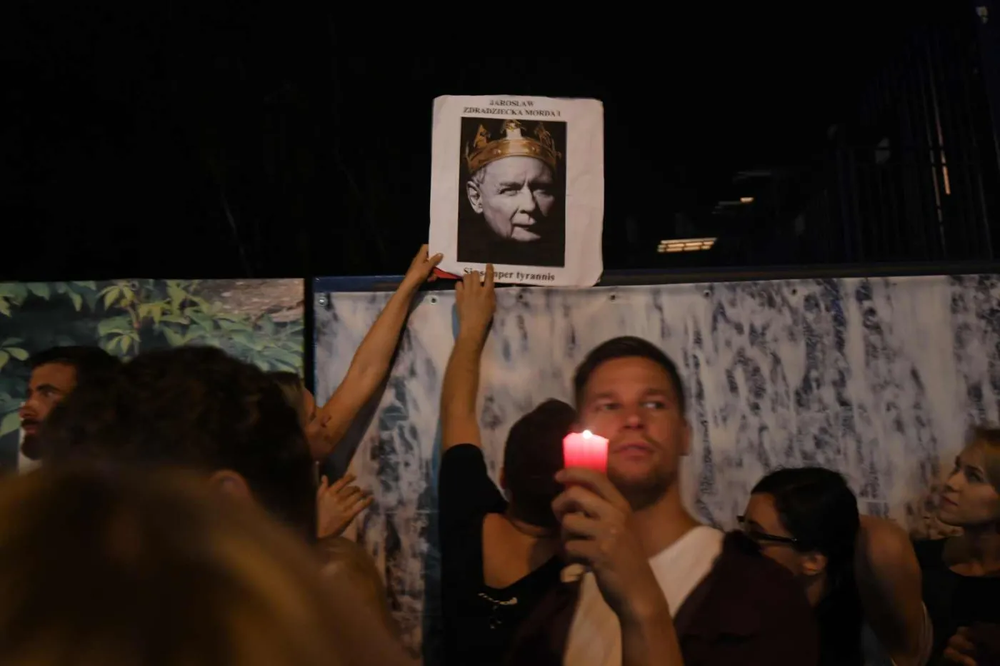Protesty pod Pałacem Prezydenckim  fot. Bartłomiej Zborowski