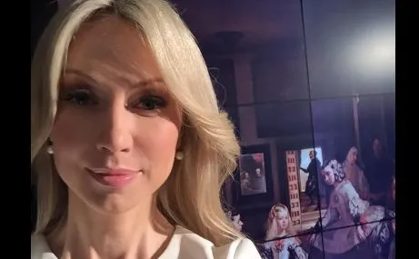 Magdalena Ogórek na planie swojego programu