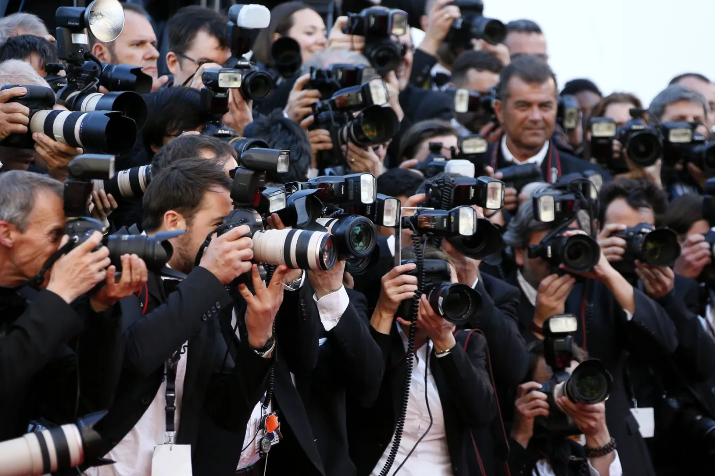 Tłumy fotoreporterów przed pokazem filmu "Okja" w Cannes
