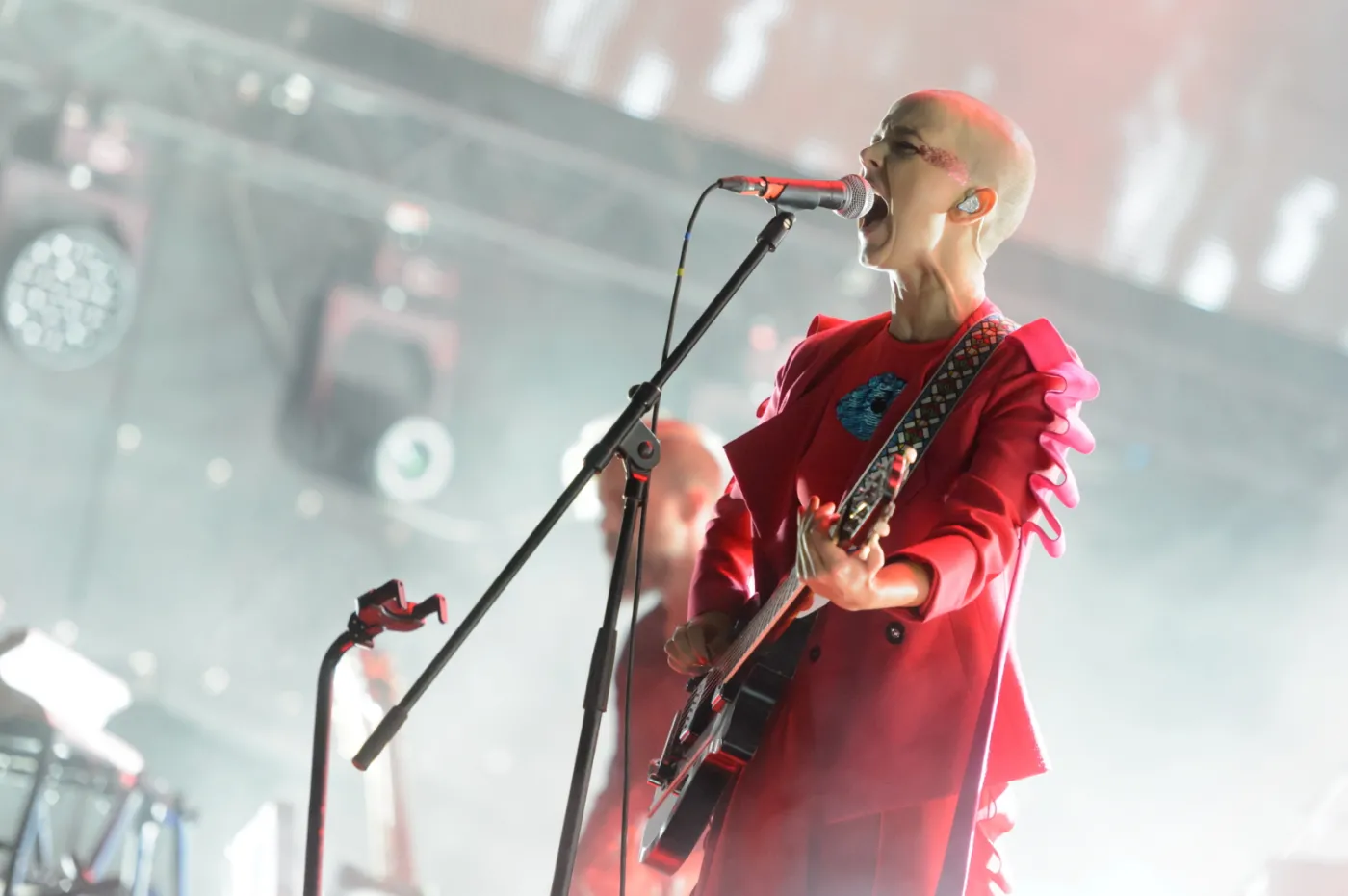 Monika Brodka na koncercie Męskie Granie. Poznań, 9 lipca 2017. 