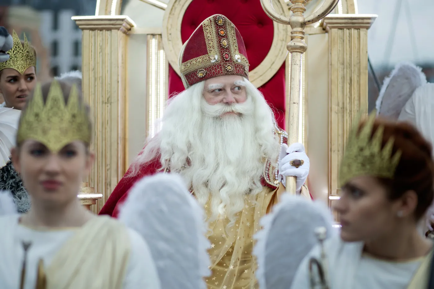 Olaf Lubaszenko jako Święty Mikołaj w filmie "Miłość jest wszystkim"
