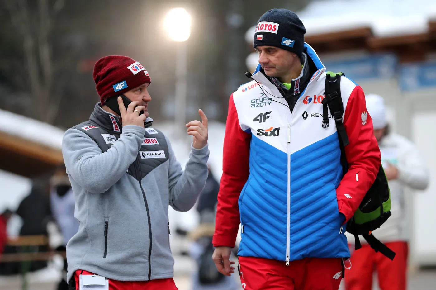 Stefan Horngacher (P) i jego asystent Grzegorz Sobczyk (L)