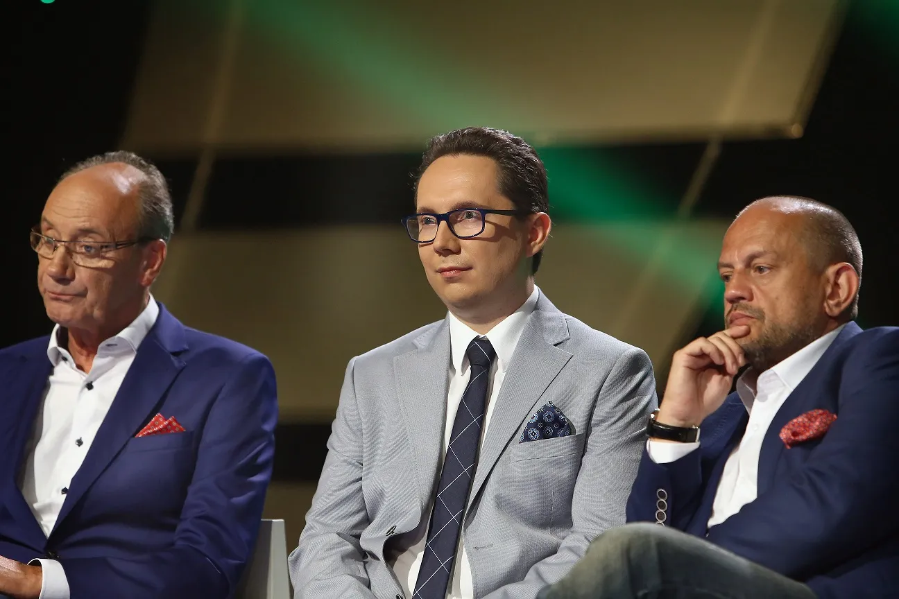 Komentatorzy sportowi TVP: Dariusz Szpakowski, Maciej Iwański i Jacek Laskowski
