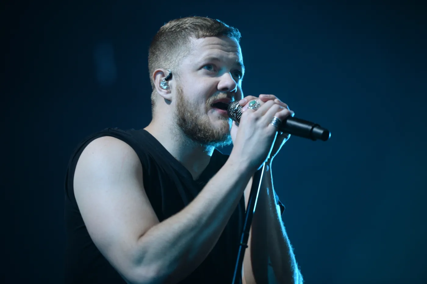 Amerykańska grupa Imagine Dragons podczas koncertu w drugim dniu Orange Warsaw Festival 2017
