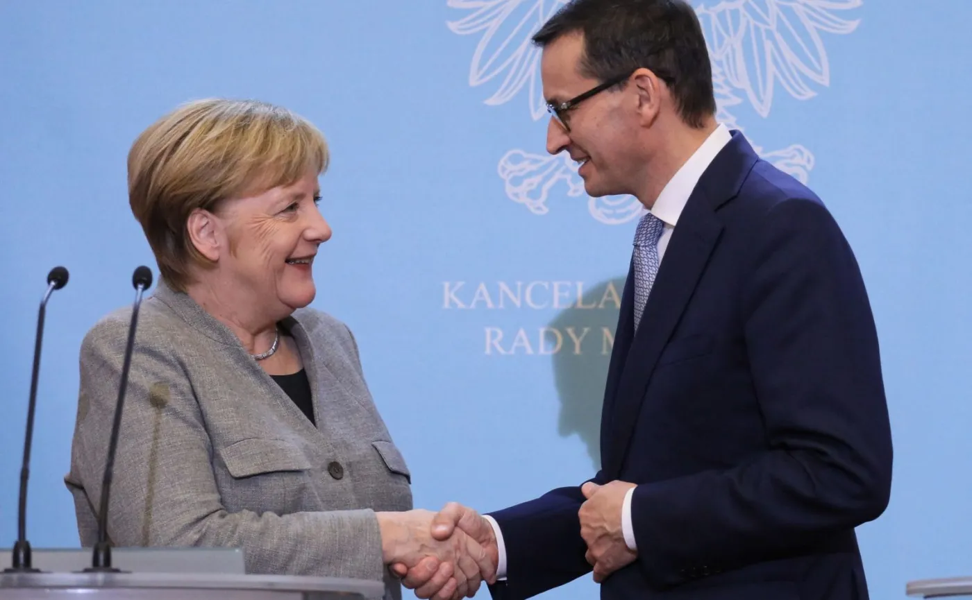 Angela Merkel i Mateusz Morawiecki w Warszawie